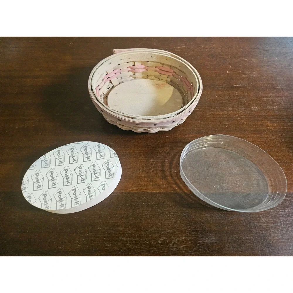 Longaberger Horizon of Hope 2003 Breast Cancer Basket Post its & protector